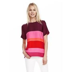 Banana Republic Color Block Crepe Top | EUC | XS